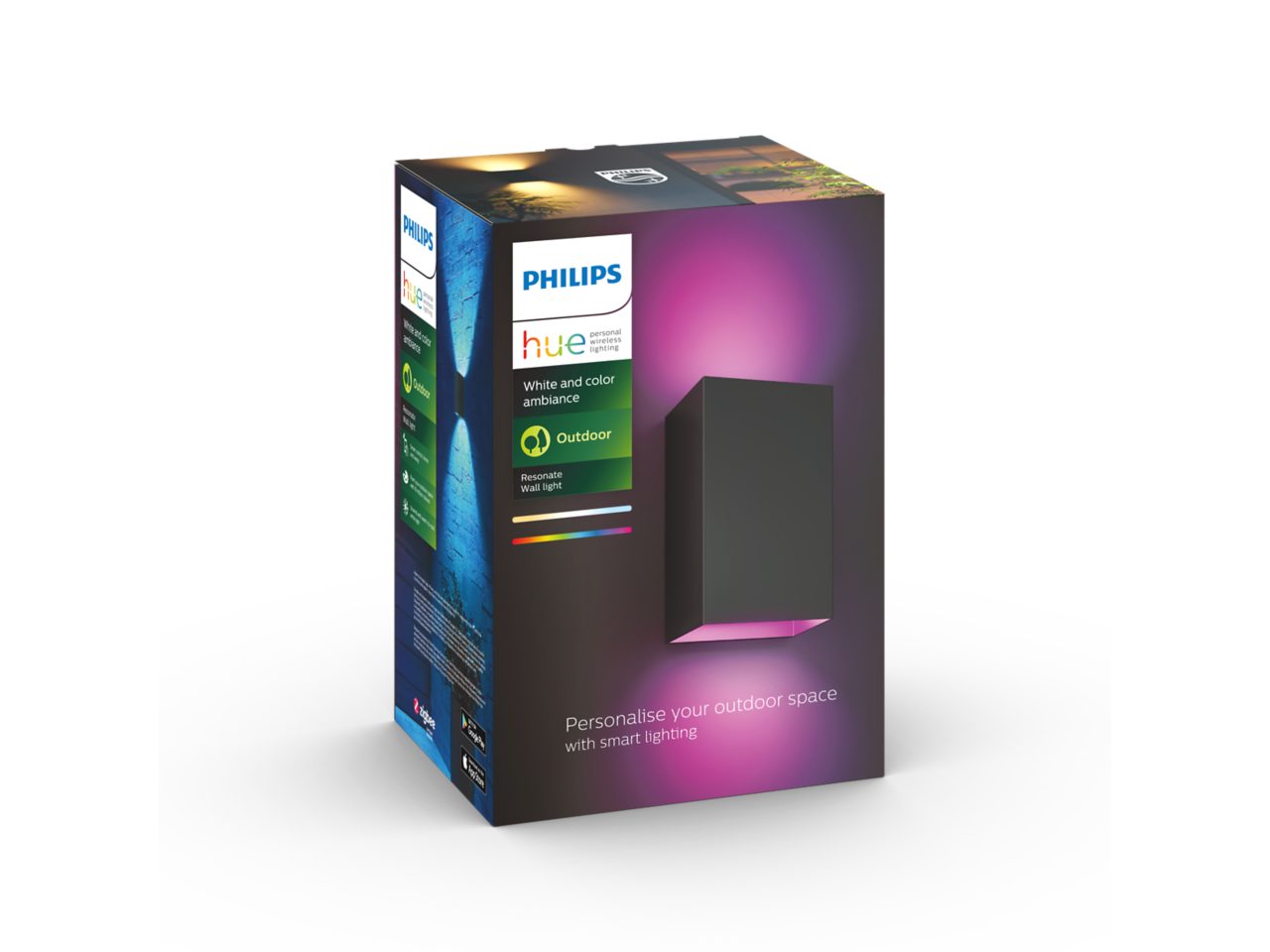 LED buitenwandlamp Cuba, 1-lamp, zwart, 3.000 K