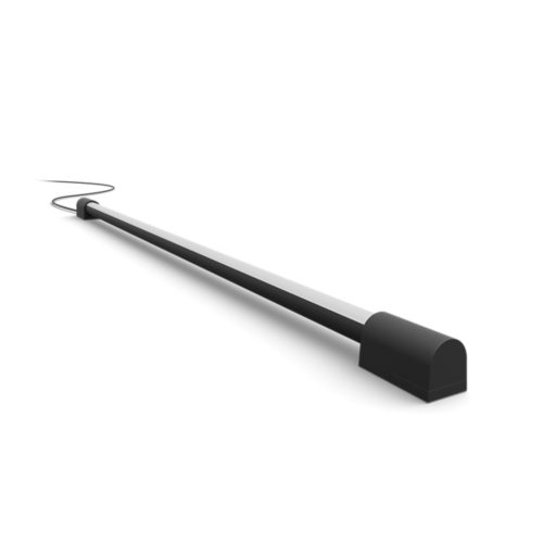 Compact gradient light tube, black color, cylindrical shape with matte finish and visible power cord attached at one end.
