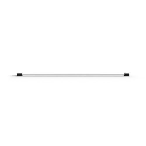 Large black gradient light tube with a slim cylindrical shape and matte finish, featuring dark end caps and a compact design.