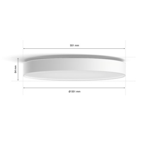 Hue White ambiance Enrave extra grote plafondlamp
