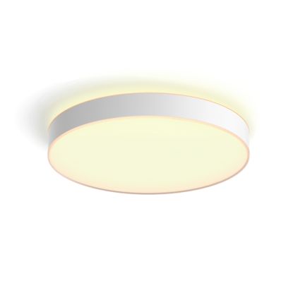 German:An image of product of the Enrave Deckenleuchte XL weiß + Dimmschalter