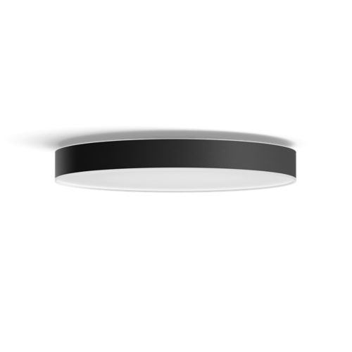 Hue White Ambiance Enrave Deckenleuchte XL schwarz + Dimmschalter