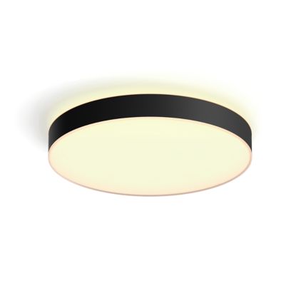 German:An image of product of the Enrave Deckenleuchte XL schwarz + Dimmschalter