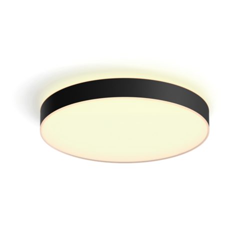 Hue White Ambiance Enrave Deckenleuchte XL schwarz + Dimmschalter