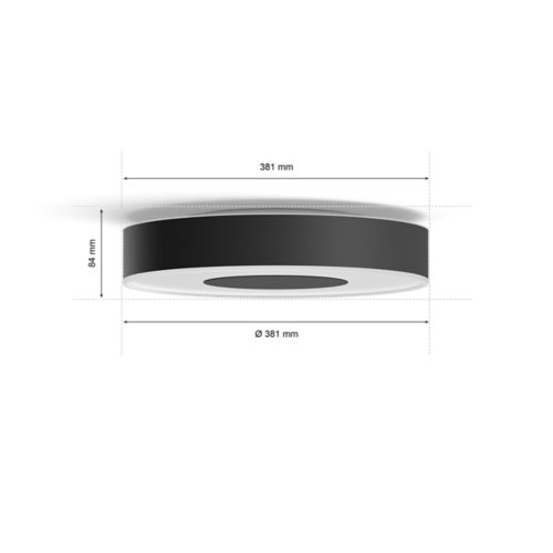 Hue White and color ambiance Infuse mellemstor loftslampe