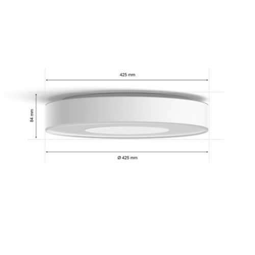 Hue White and Colour Ambiance Xamento large ceiling lamp