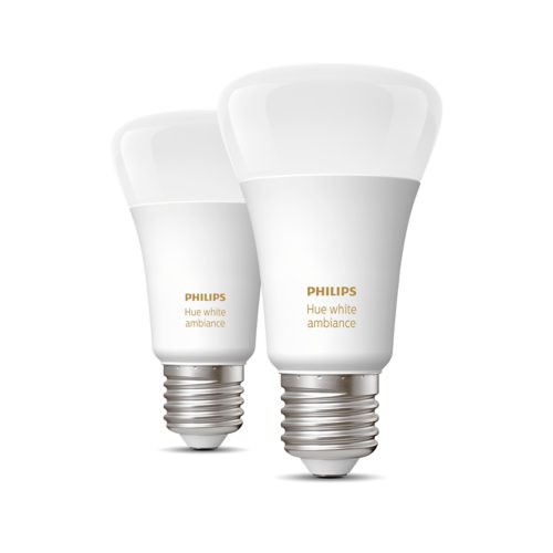 Luz ambiente Hue White Pacote de 2, E27