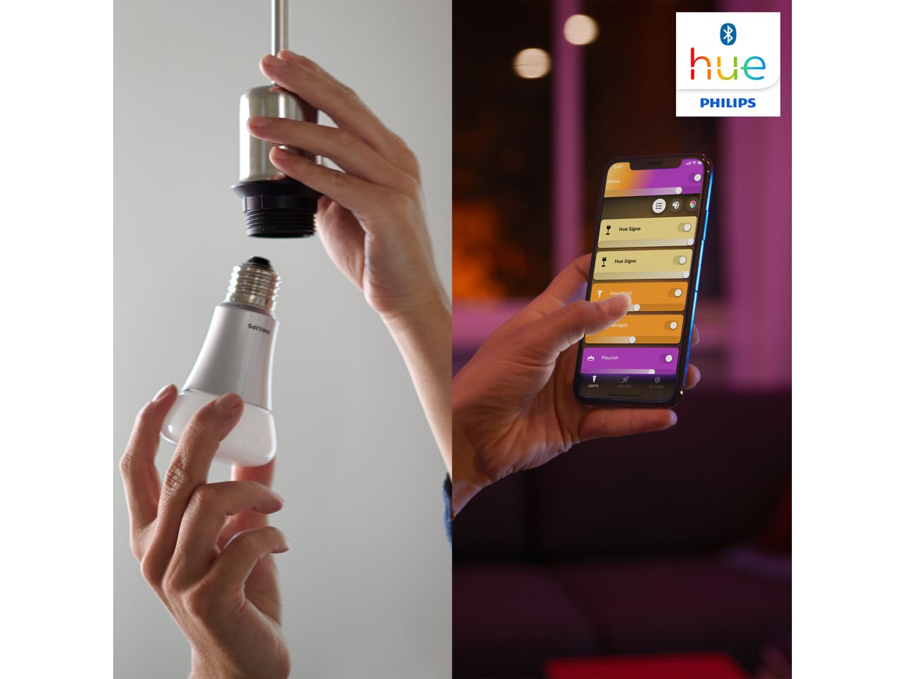 Hue Starter Kit: Smart Button + 3 B22 LED Bulbs White