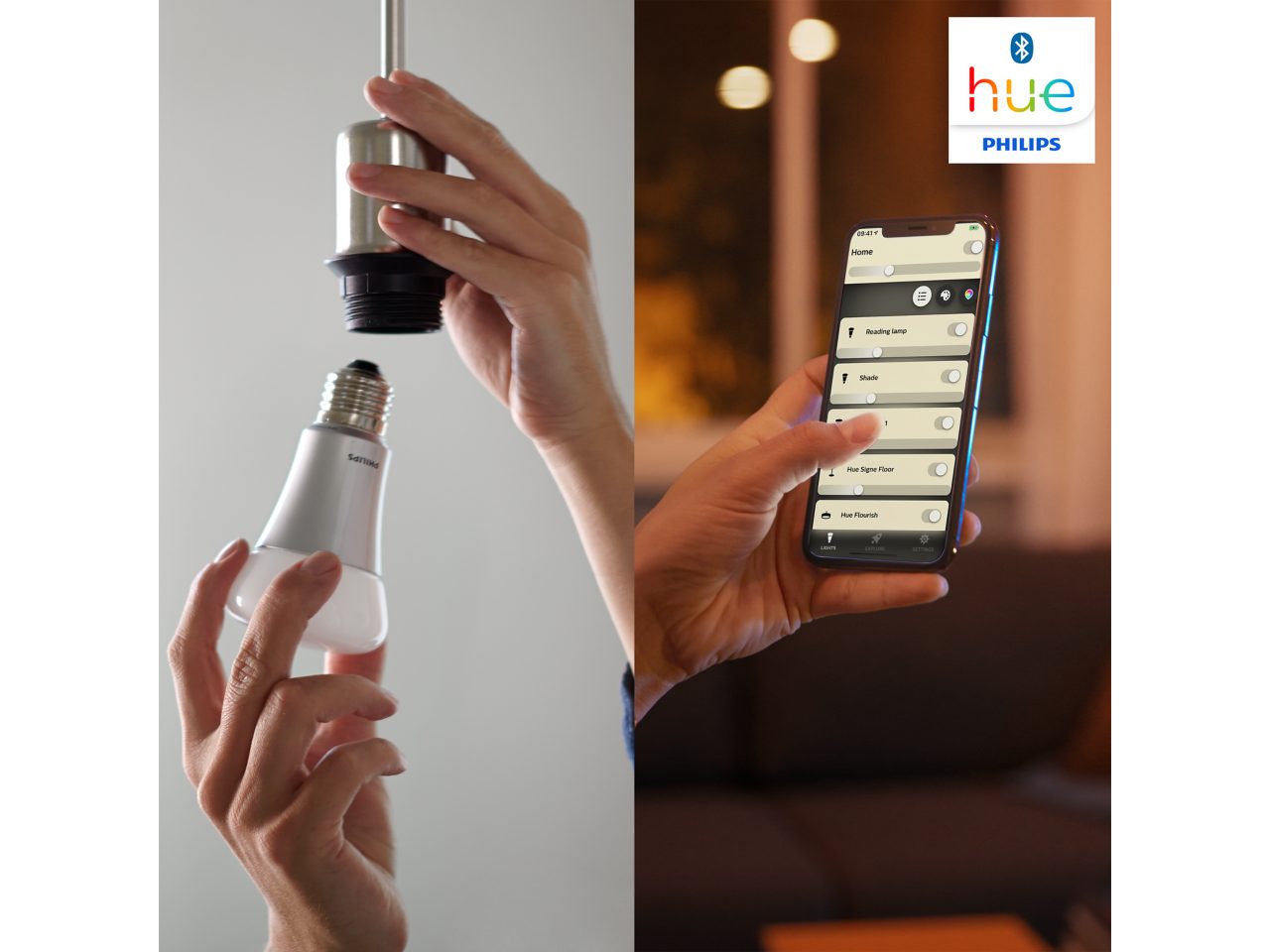 Philips Hue ホワイト シングルランプ 2個セット Bluetooth + Zigbee