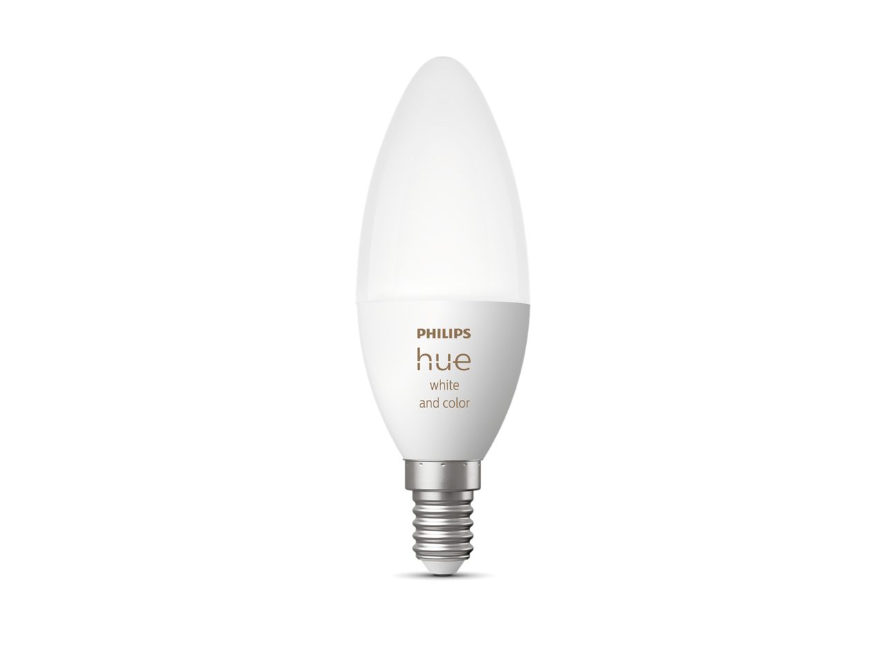 Hue single E14 B39 Candle LED Bulbs White and Colour