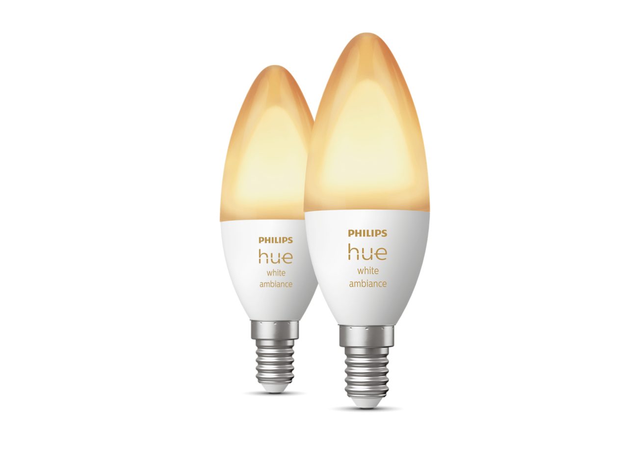 Hue 2-pack E14 B39 Candle LED Bulbs White and Colour Ambiance