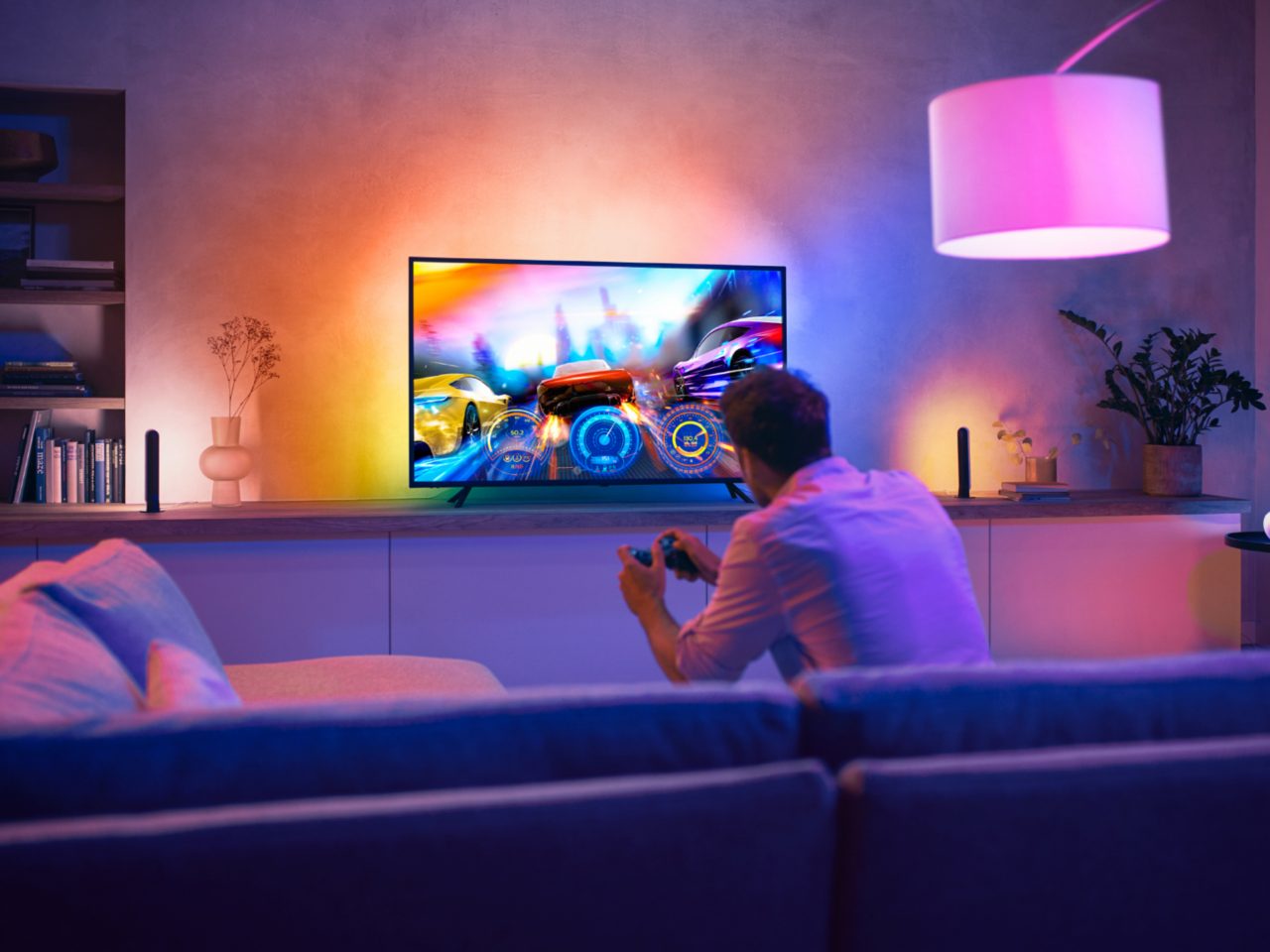Hue Play グラデーション ライトリボン 55 インチ TV 用 | Philips Hue JP