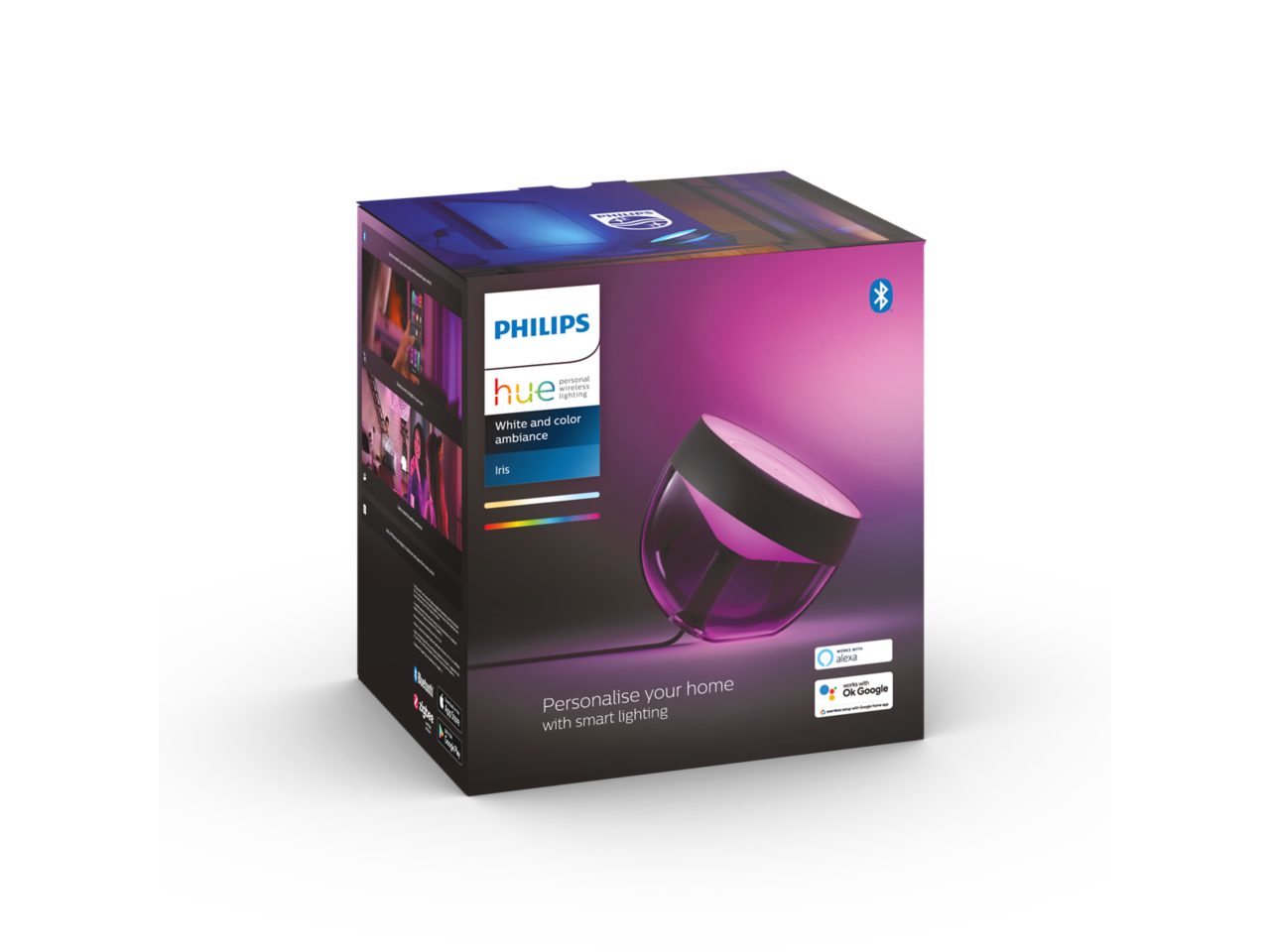 Lámpara de mesa Hue Iris negro | Philips Hue ES