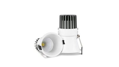 LED Luminaire 7W Deep Recessed Thin Trim White (NW)