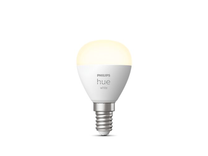 Close up of front of Lustre – E14 smart bulb