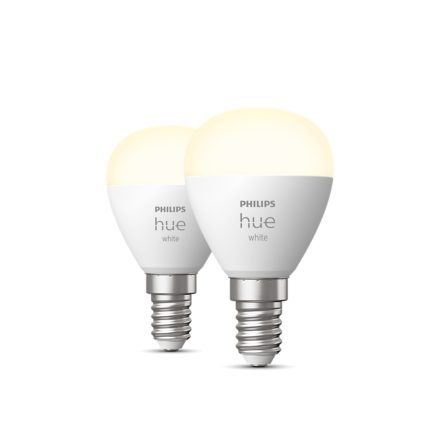 Nahaufnahme der Vorderseite von E14 - Smarte Lampe Tropfenform Doppelpack - 470