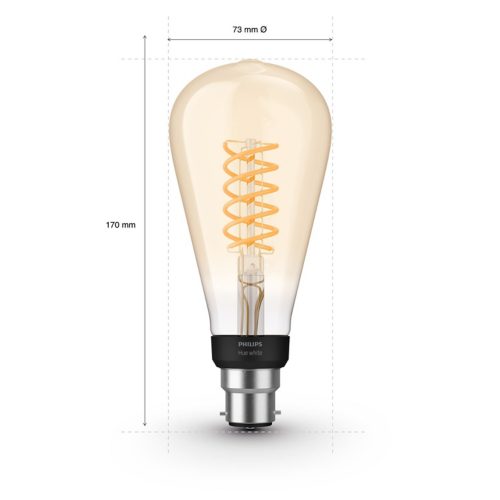Hue ST72 B22 Edison LED Bulb – White Filament | Philips Hue UK