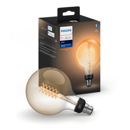 Close up of front of G125 globe - B22 smart bulb