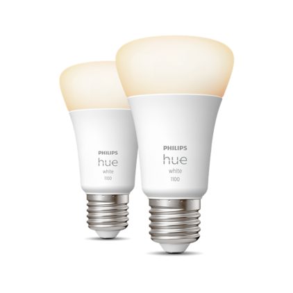 Nahaufnahme der Vorderseite von E27 - Smarte Lampe A60 Doppelpack - 1100