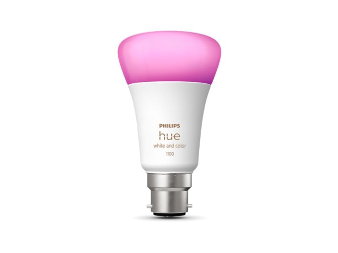 Close up of front of A60 – B22 smart bulb – 1100