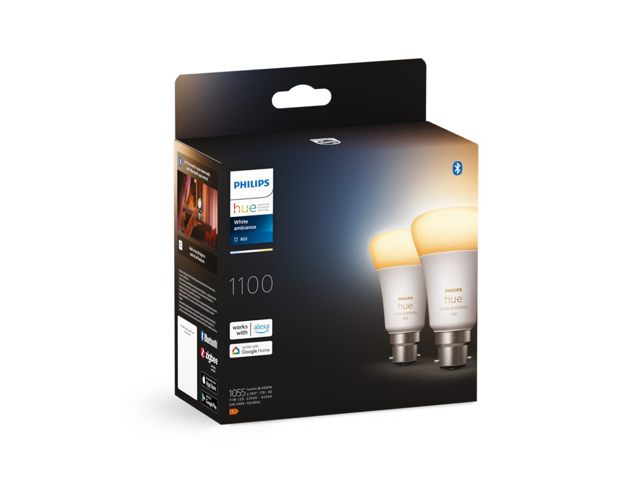 Philips Hue White Ambiance 1600ルーメン 2個 Hue White ambiance A60 - E27 smart bulb - 1600 | Philips Hue SG