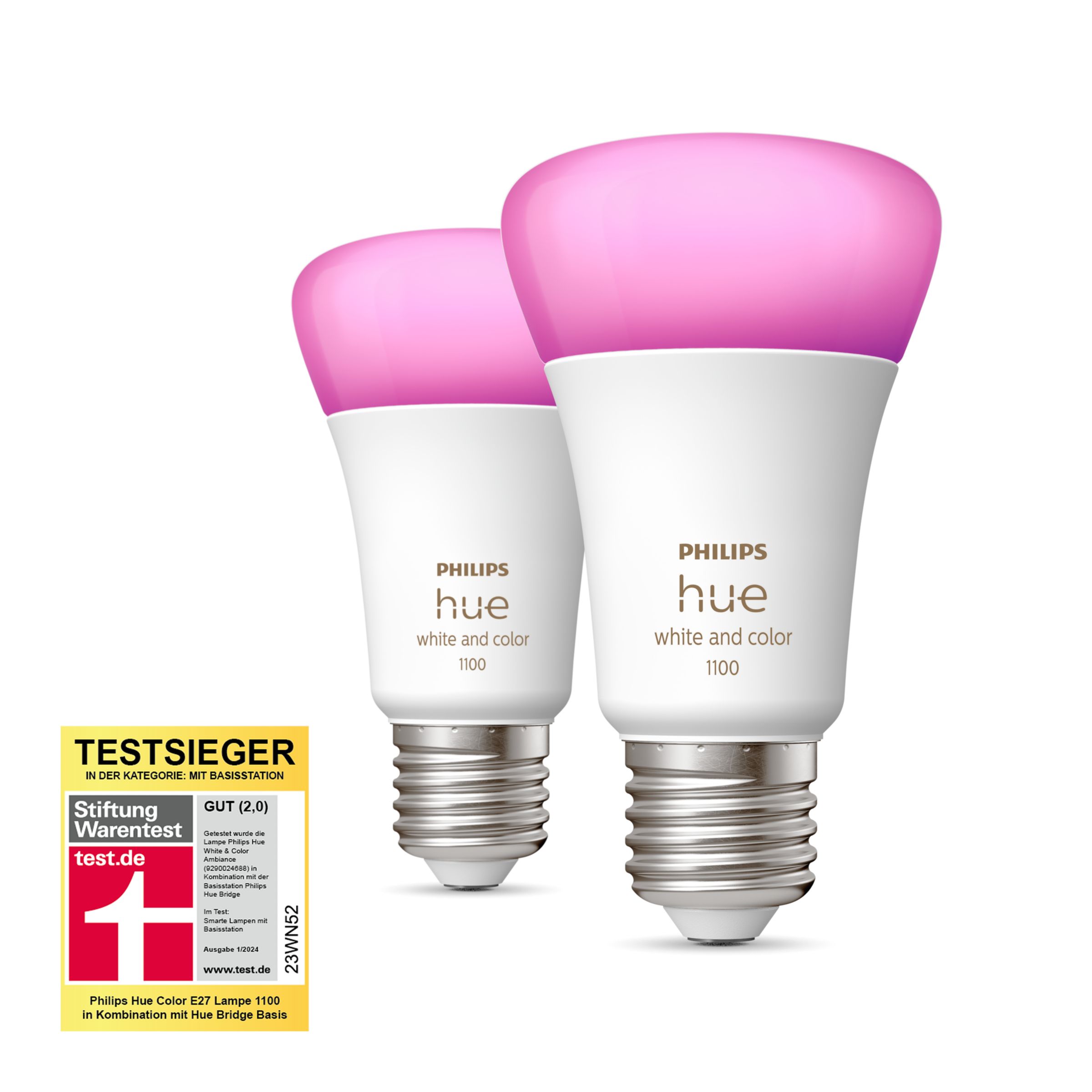 E27 - Smarte Lampe A60 Doppelpack - 1100