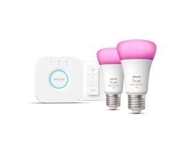 Starter kit: 2 E27 smart bulbs (1100) + dimmer switch