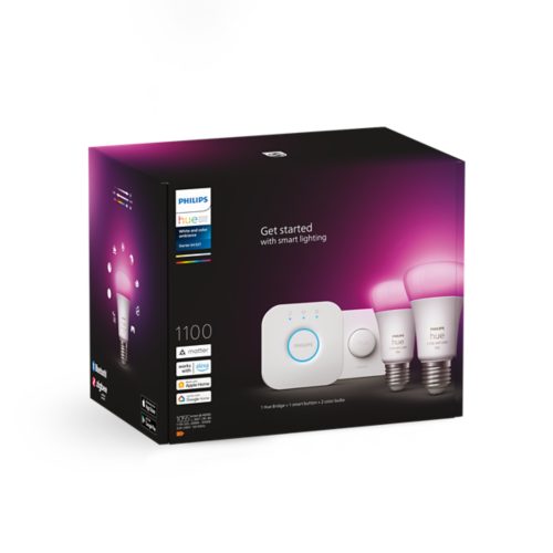 Starter-Set: E27 - Lampe A60 Doppelpack + Smart Button Starter-Set: E27 - Lampe A60 Doppelpack + Smart Button