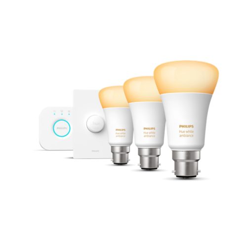 Philips hue white and colour ambiance b22 starter kit cheap