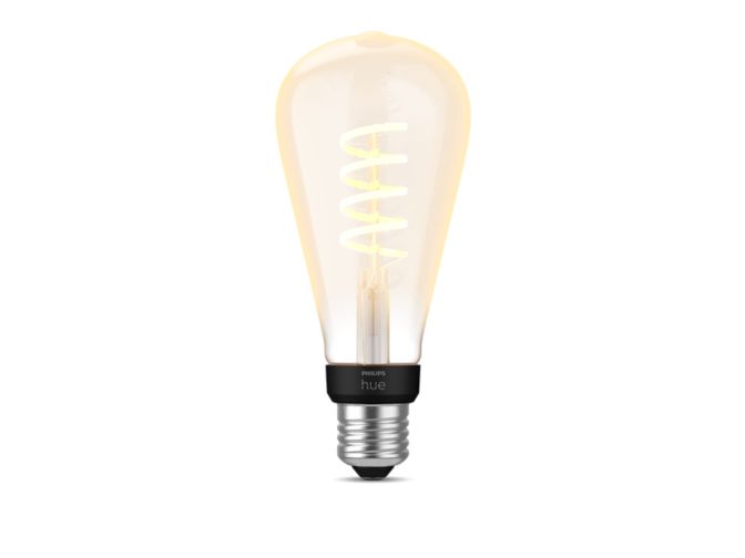 Close up of front of ST72 Edison – E27 smart bulb