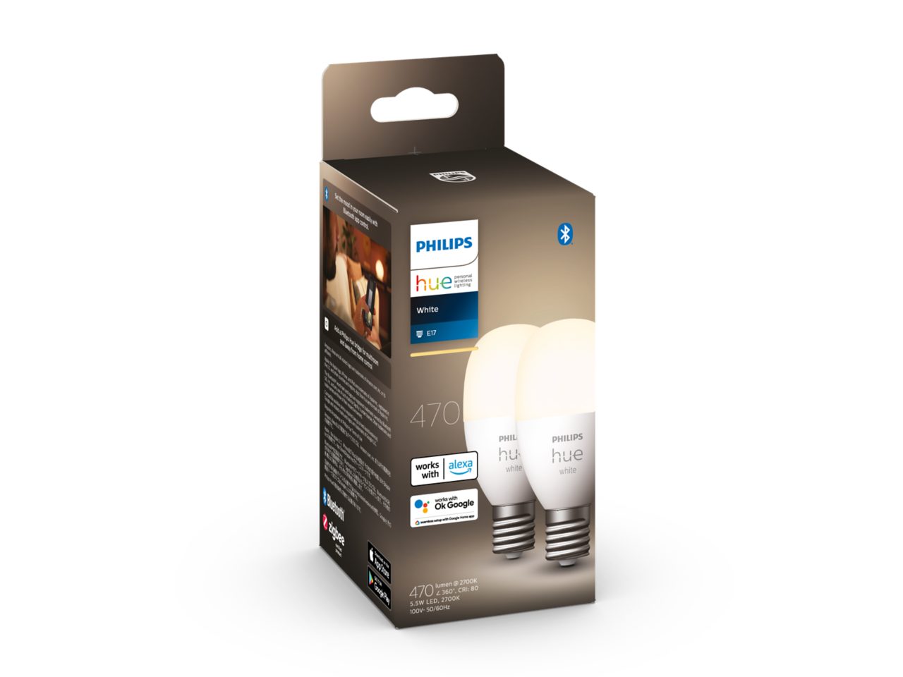 春早割 E17 Hue LED JP Hue Philips | 2個セット ホワイト - 電球 蛍光灯・電球
