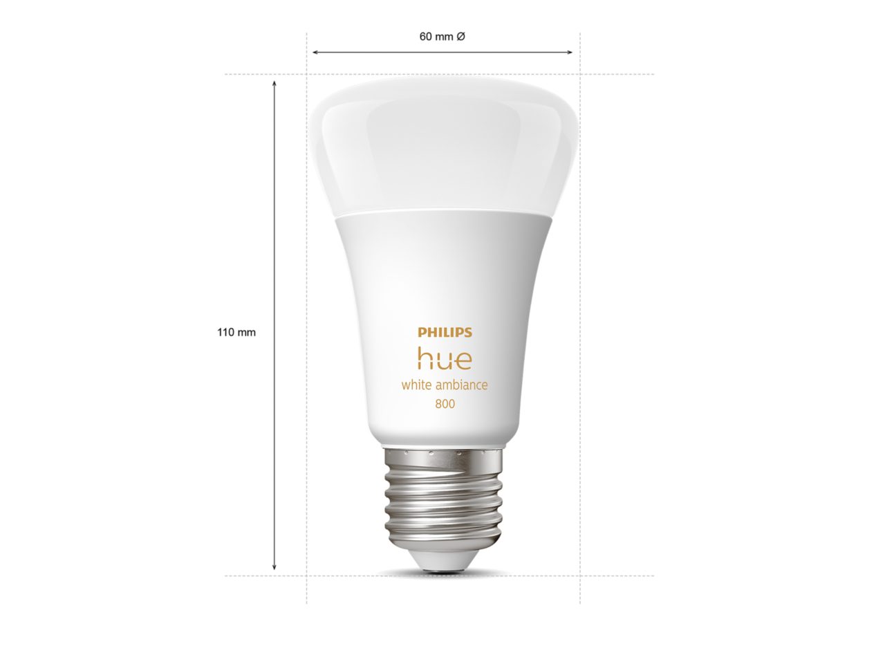 Hue 4-pack A19 E26 60W LED Bulbs - White | Philips Hue