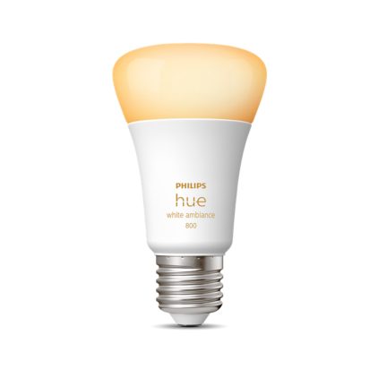 Nahaufnahme der Vorderseite von E27 - Smarte Lampe A60 - 800