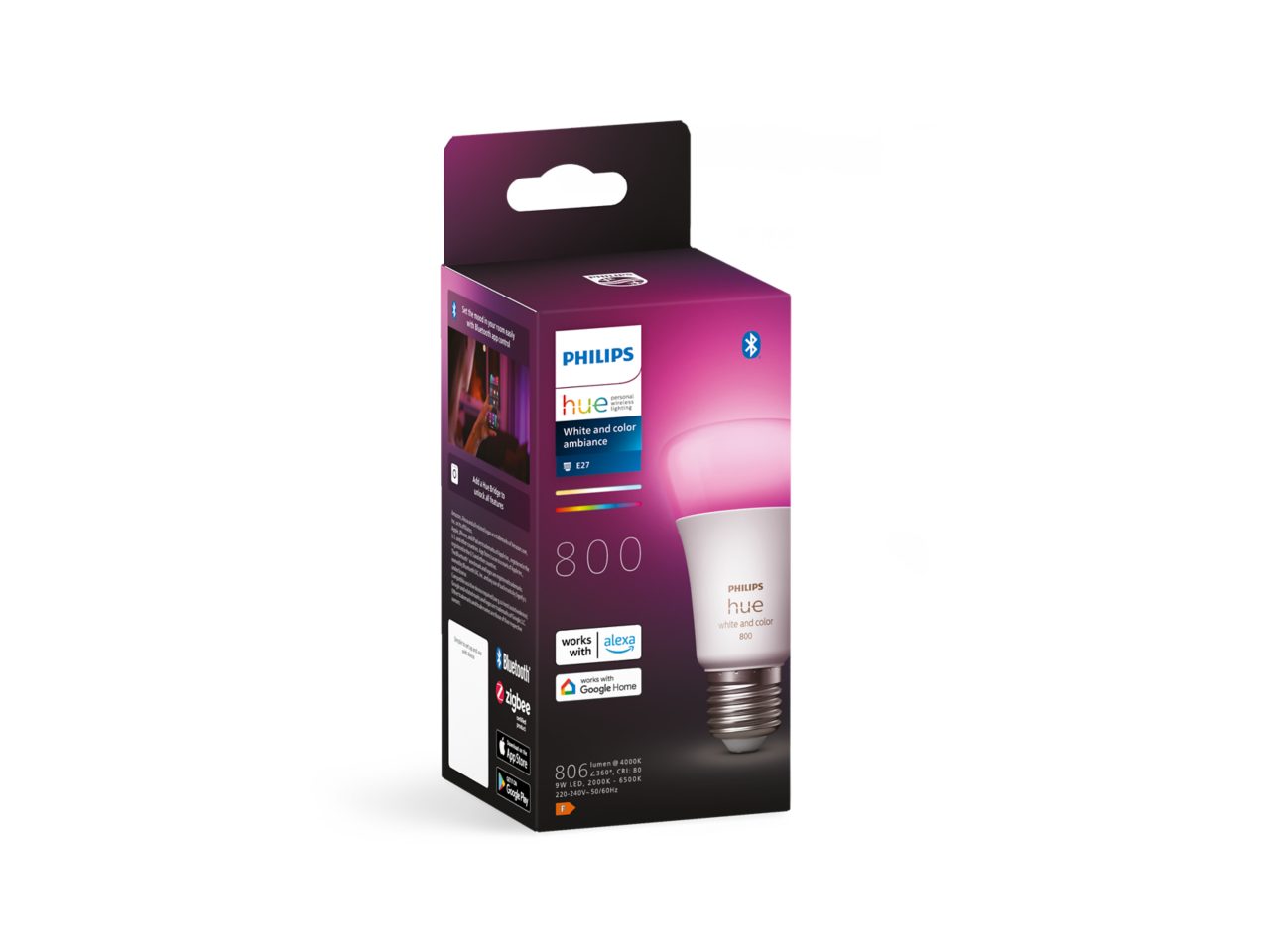 Hue A60 E27 LED Bulb – White and Colour Ambiance | Philips Hue A60 E27 LED Bulb – White and Colour Ambiance | Philips