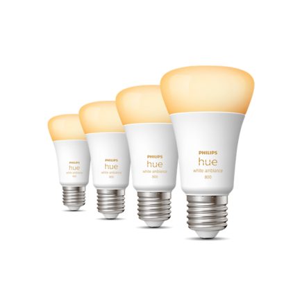 Närbild på framsidan av A60 – E27 smart ljuskälla – 800 (4-pack)