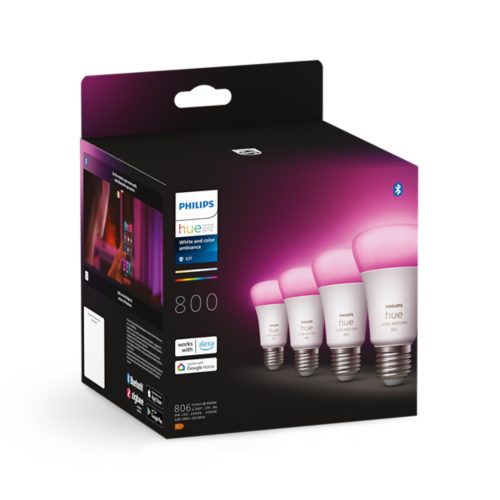 Pack Philips Hue 4 Ampolletas LED E27 Luz Fria & Calida 8wComprar