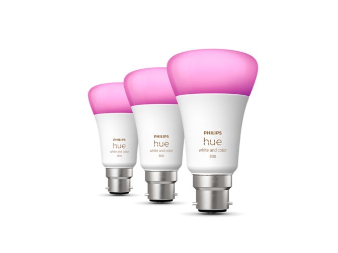 Close up of front of A60 – B22 smart bulb – 800 (3-pack)