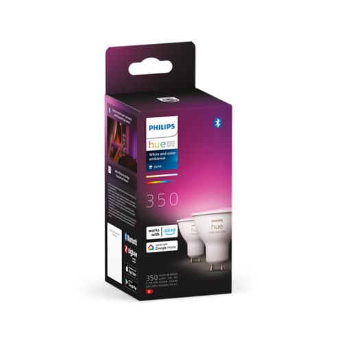 Hue White and Color Ambiance 2-pack GU10