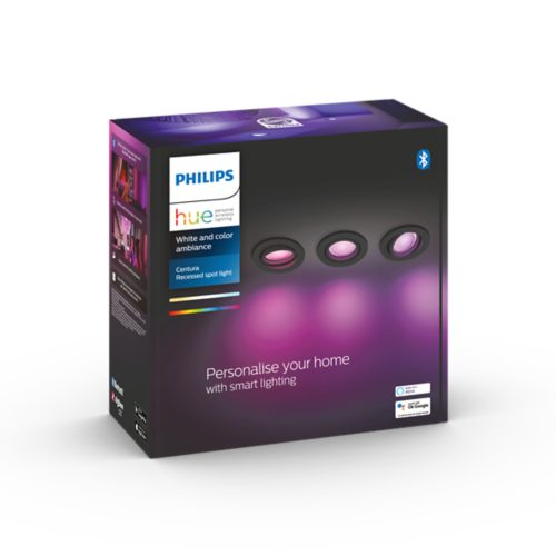 HueWhite and ColorAmbiance Pack de 3 spots à encastrer Centura