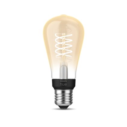 Close-up van de voorkant van ST64 Edison - E27 slimme lamp