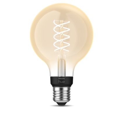 Nahaufnahme der Vorderseite von E27 - Filament Globe G93 - 550