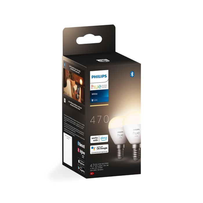 Hue White Iluminacijska E14 pametna arulja 2 komada