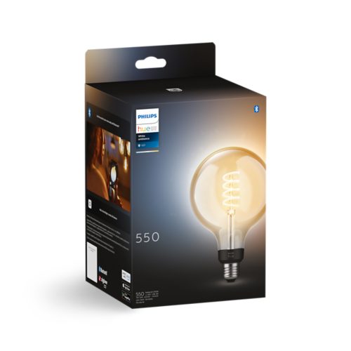 Hue White Ambiance Filament G125 globe - E27 smart bulb