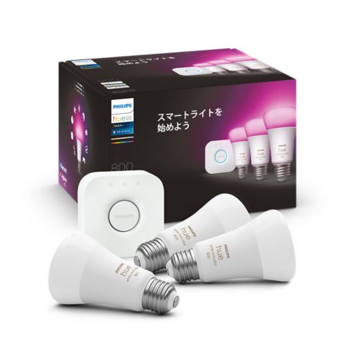 E26 スターター セット - 電球 3 個 - Hue ホワイト＆カラー | Philips