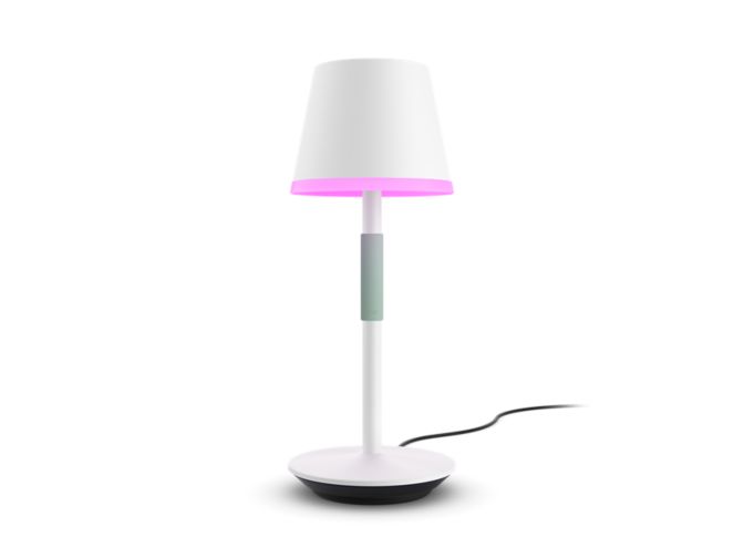 Close up of front of Hue Go portable table lamp