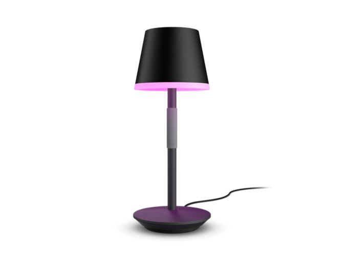 Close up of front of Hue Go portable table lamp