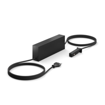 Nahaufnahme der Vorderseite von Perifo 100W 1-Punkt-Netzteil mit Stecker schwarz