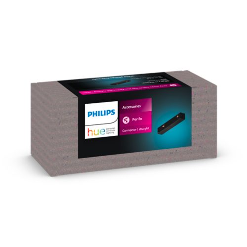 Hue Perifo gerader Steckverbinder schwarz
