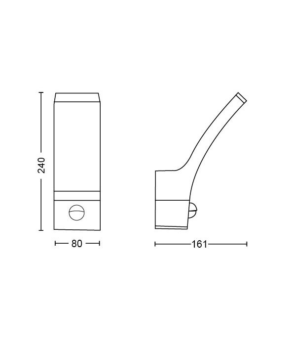 Außenleuchten Splay Wandleuchte, 3,8 W 8720169263819 | Philips