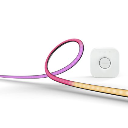 Närbild på framsidan av Play gradient lightstrip för PC